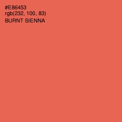 #E86453 - Burnt Sienna Color Image